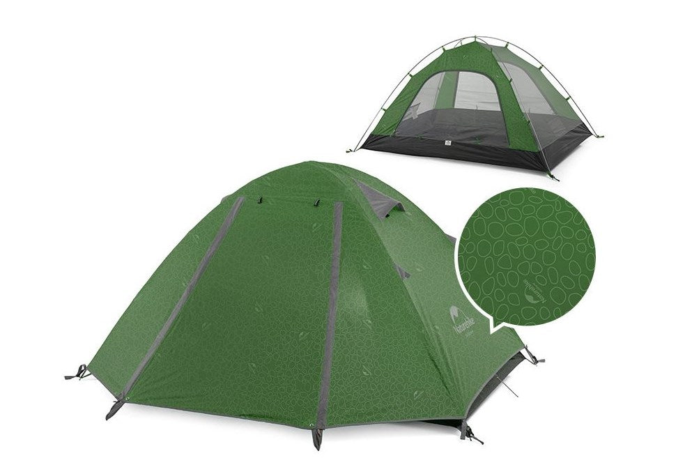 Палатка Naturehike P-series 3 UV NH18Z033-P-Forest green