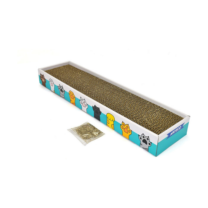 Чесало за Нокти за Котки Nayeco TABY CAT Кафяв Картон 48 x 13 x 4 cm