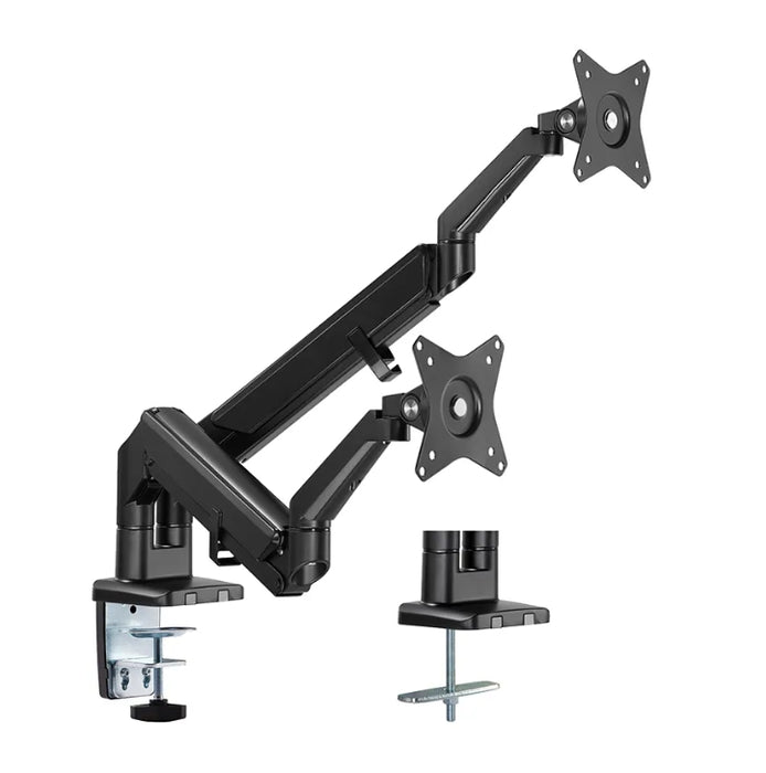 Neomounts Desk Mount ултра плосък (скоба/уплътнение) за 2 екрана на монитора