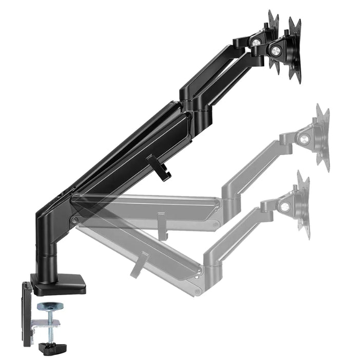 Neomounts Desk Mount ултра плосък (скоба/уплътнение) за 2 екрана на монитора