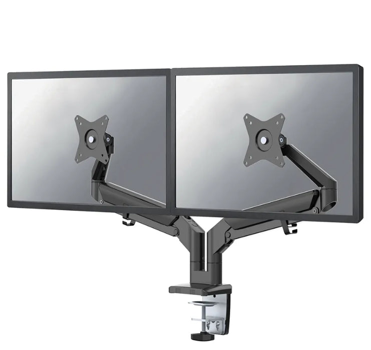 Neomounts Desk Mount ултра плосък (скоба/уплътнение) за 2 екрана на монитора