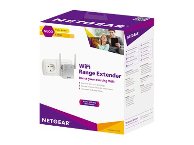 NETGEAR AC750 WLAN Range Extender RJ-45 C33/s Превключвател за включване/изключване бяла/сребриста външна антена