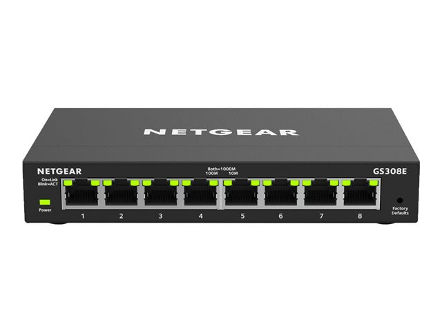 NETGEAR 8-Port Gigabit Ethernet Smart Managed Plus Switch for SMB Metal Case Desktop без вентилатор