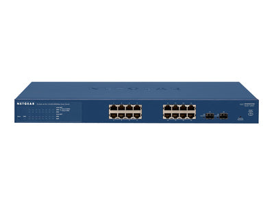 NETGEAR ProSafe 16-портов Gigabit Smart Switch v3 с 2 x споделен SFP - Rackmount - без вентилатор