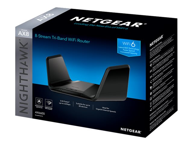 NETGEAR 5PT трибандов 8-поточен рутер Ax6600