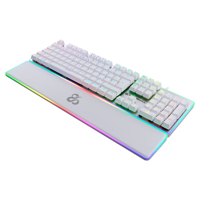 Клавиатура Newskill NS-KB-GUNGNYR-GAT-RE Бял Испанска Qwerty QWERTY