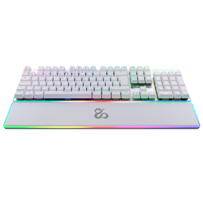 Клавиатура Newskill NS-KB-GUNGNYR-GAT-RE Бял Испанска Qwerty QWERTY