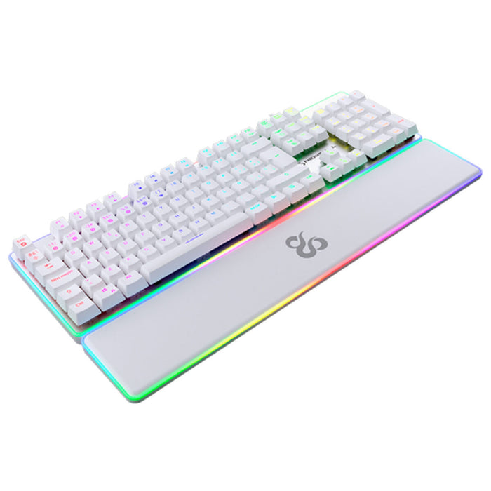 Клавиатура Newskill NS-KB-GUNGNYR-GAT-RE Бял Испанска Qwerty QWERTY