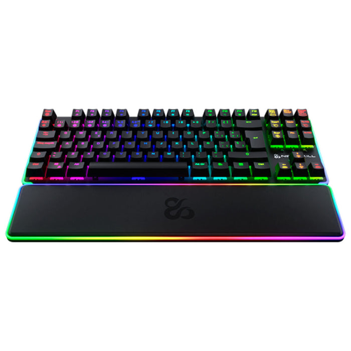 Клавиатура с мишка Newskill NS-KB-GUNGNYRT-GAT-R Черен испански QWERTY