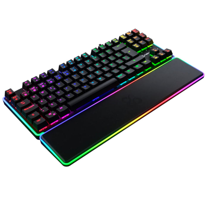 Клавиатура с мишка Newskill NS-KB-GUNGNYRT-GAT-R Черен испански QWERTY