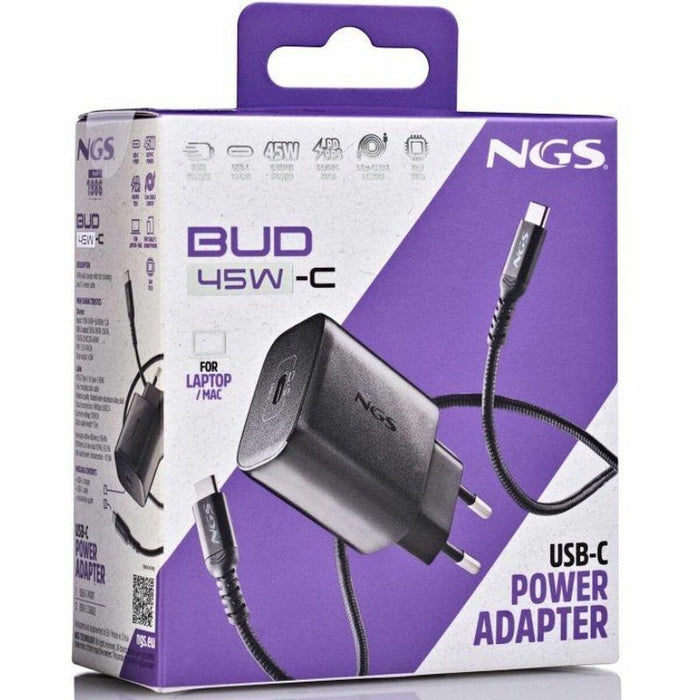 Зарядно за стена NGS NGS Bud 45 W Черен