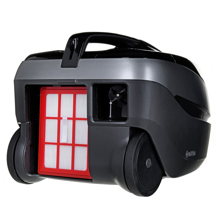 Прахосмукачка Nilfisk Select Pet Care Прахосмукачка с цилиндър 3.1 l 650 W Торба за прах Черна