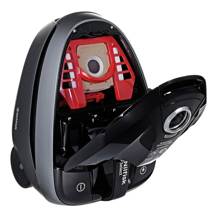 Прахосмукачка Nilfisk Select Pet Care Прахосмукачка с цилиндър 3.1 l 650 W Торба за прах Черна