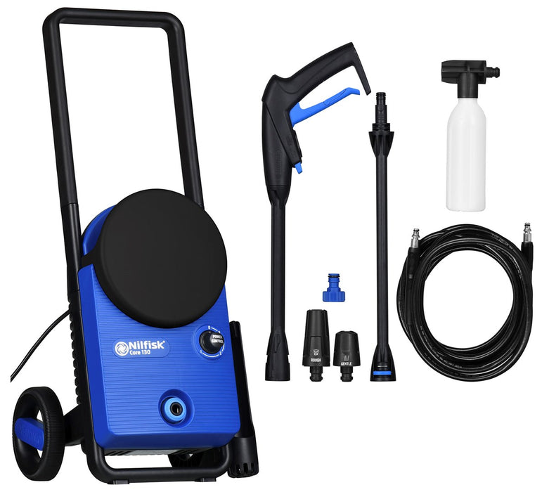 Nilfisk Core 130-6 PowerControl - ЕС миячка под налягане Upright Electric 462 l/h Черен, Син