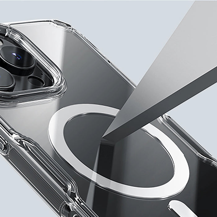 Nillkin Nature Pro магнитен калъф с MagSafe за iPhone 16 Pro - прозрачен и бял