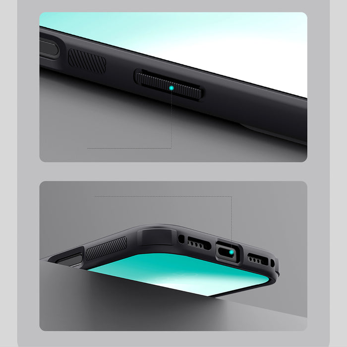 Super Frosted Shield Pro Magnetic Case IP17 Pro Прозрачен черен