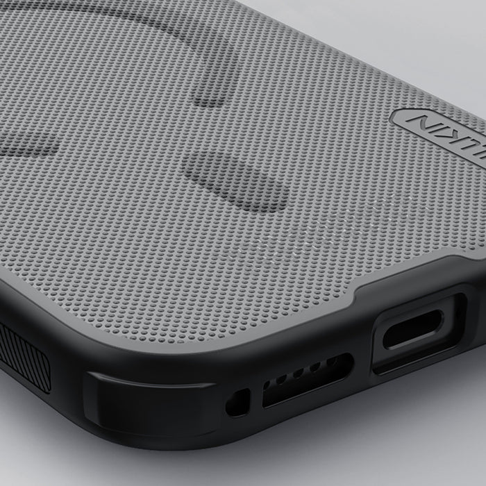 Super Frosted Shield Pro Magnetic Case IP17 Pro Прозрачен черен