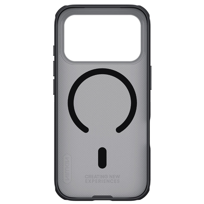 Super Frosted Shield Pro Magnetic Case IP17 Pro Прозрачен черен