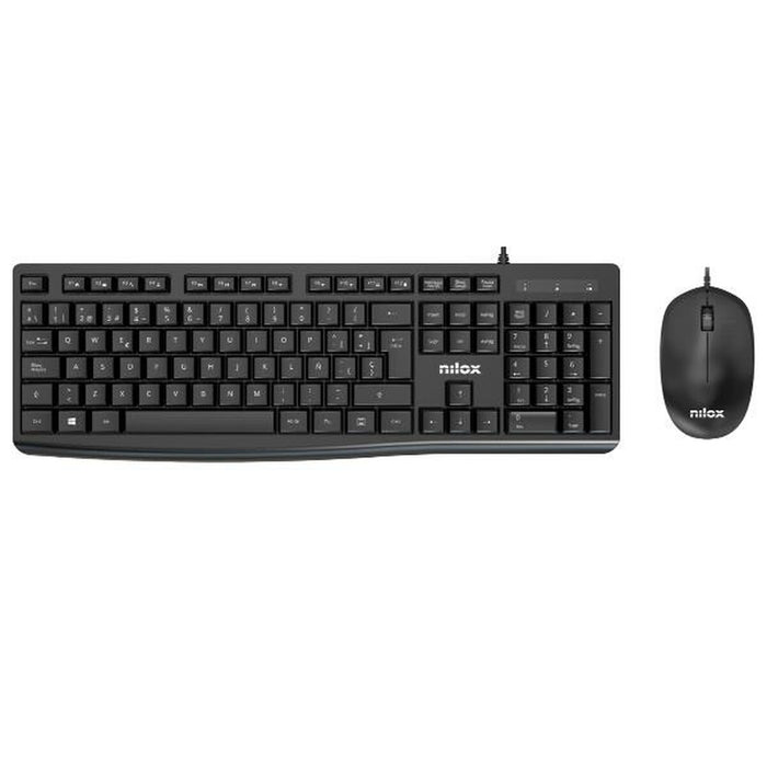 Клавиатура с мишка Nilox NXKME0012 Черен
