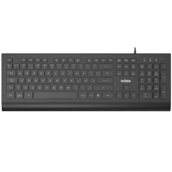Клавиатура Nilox NXKBE000014 Черен Испанска Qwerty