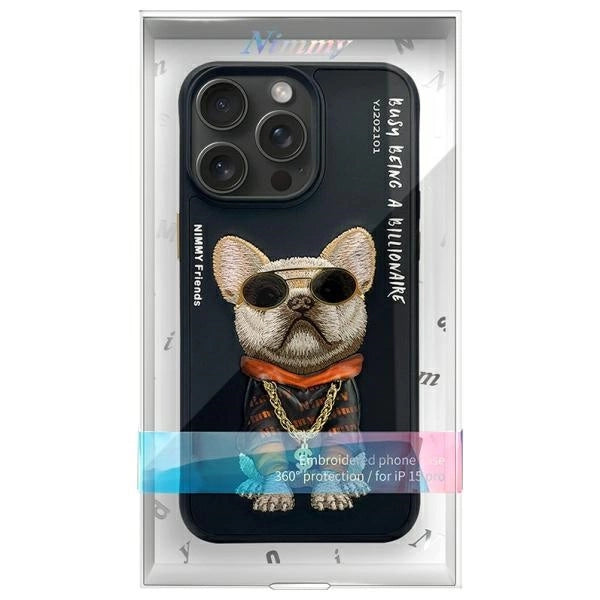 Nimmy Glasses Cool Case за iPhone 15 Pro Max - черен