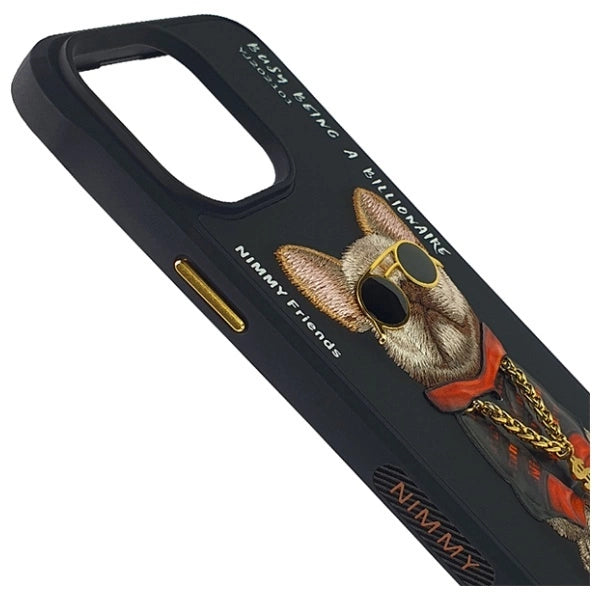 Nimmy Glasses Cool Case за iPhone 15 Pro Max - черен