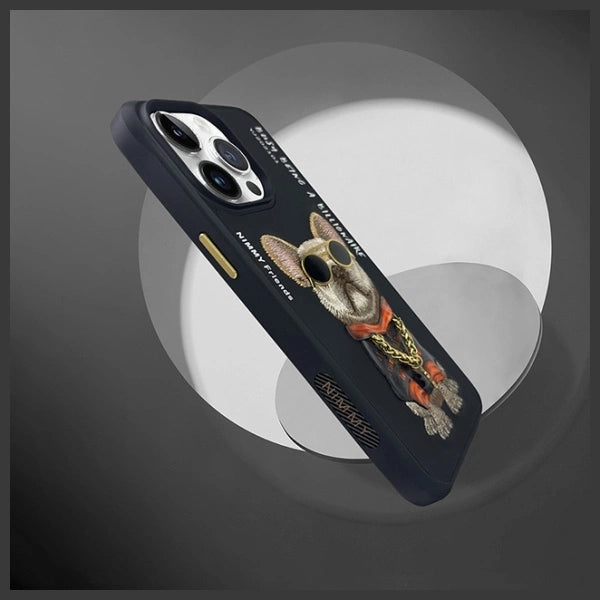 Nimmy Glasses Cool Case за iPhone 15 Pro Max - черен