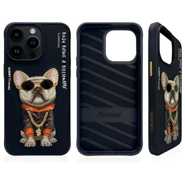 Nimmy Glasses Cool Case за iPhone 15 Pro Max - черен