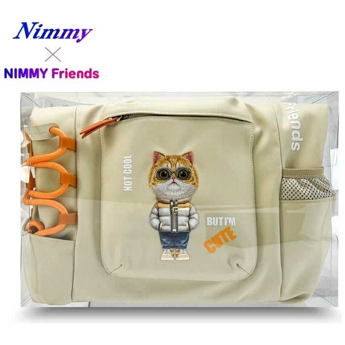 Раница за лаптоп Nimmy Cool&Cute 2.0 Cat - бежова
