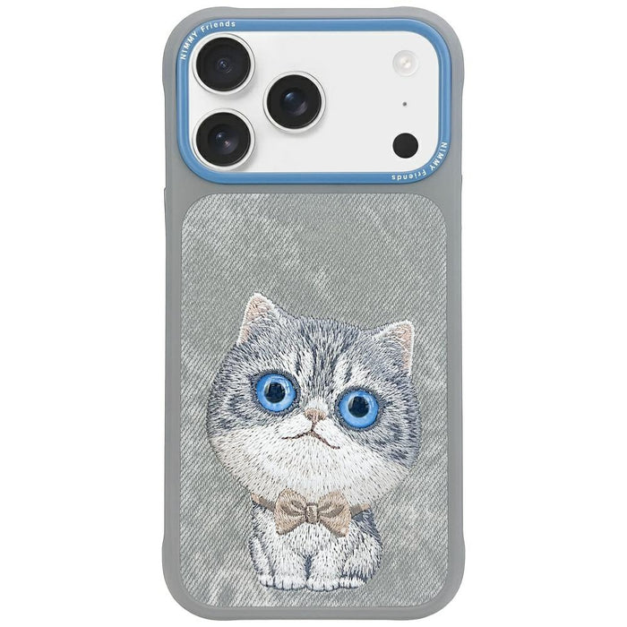 Калъф Nimmy Big Eyed Pet 2.0 Cat за iPhone 17 Pro Max - сив