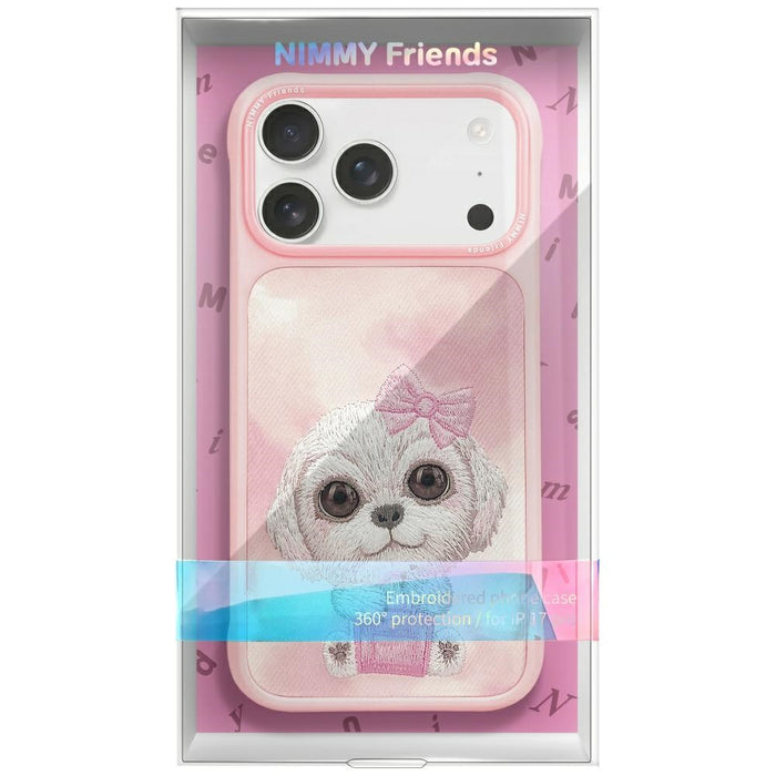 Калъф за кучета Nimmy Big Eyed Pet 2.0 за iPhone 17 - розов