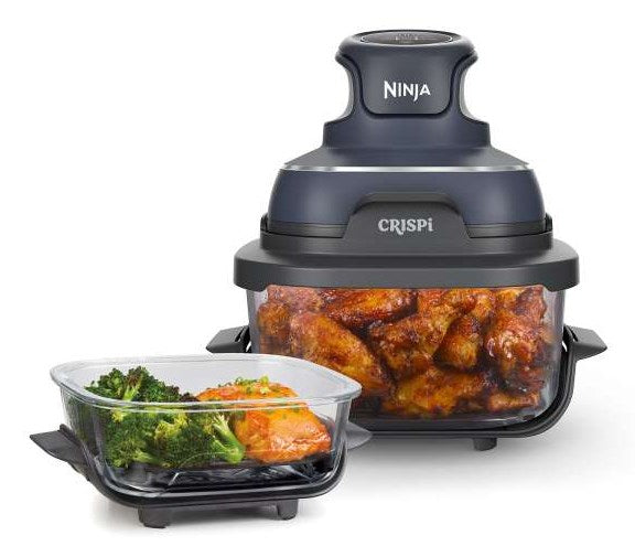 Ninja CRISPi Single 3.8 L 1700 W Фритюрник с горещ въздух син, сив, прозрачен