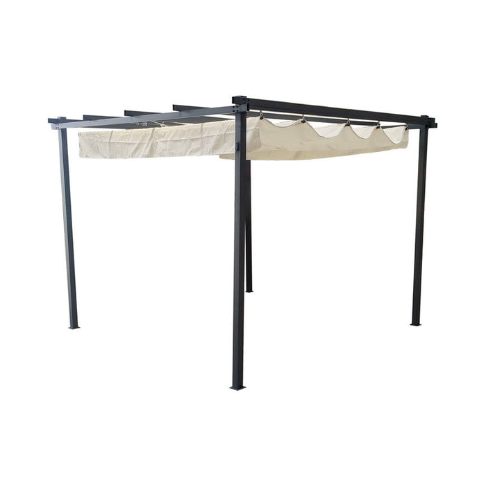 ГРАДИНСКА ШАТРА 300X300CM С ПОДВИЖЕН ПОКРИВ HD-3477