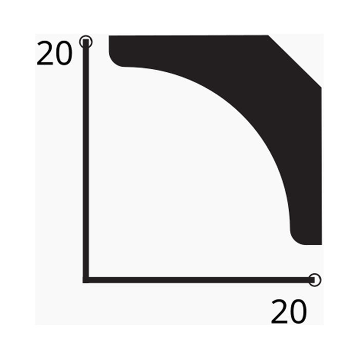 HDPS КОРНИЗ NOLINA AK-002 2X2X200 CM