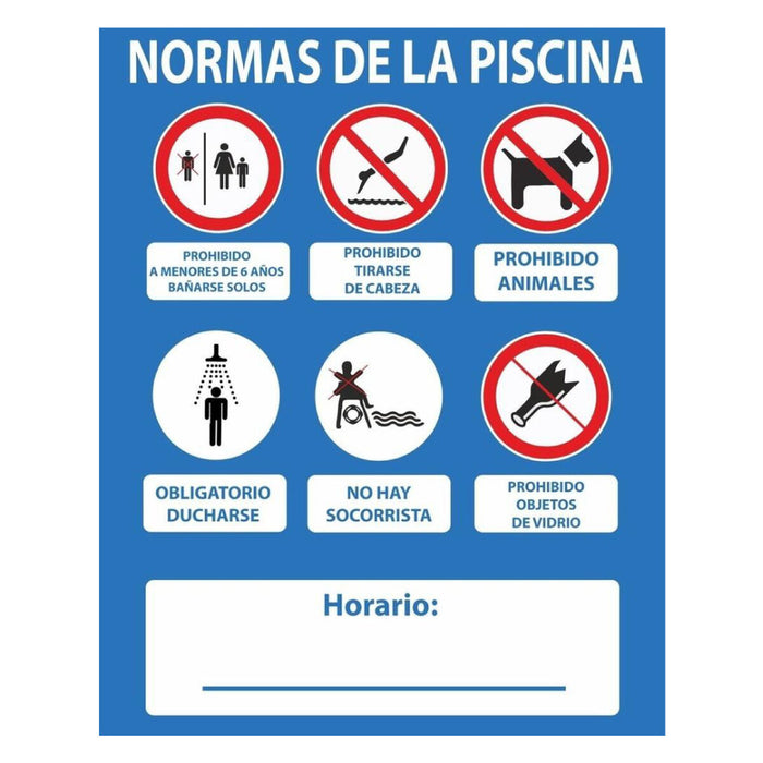 Плакат Normaluz PVC 50 x 40 cm Басейн