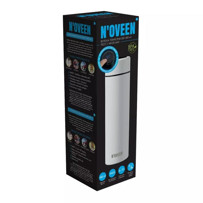 N'oveen TB2311 Термо бутилка 450 ml LED Бяла