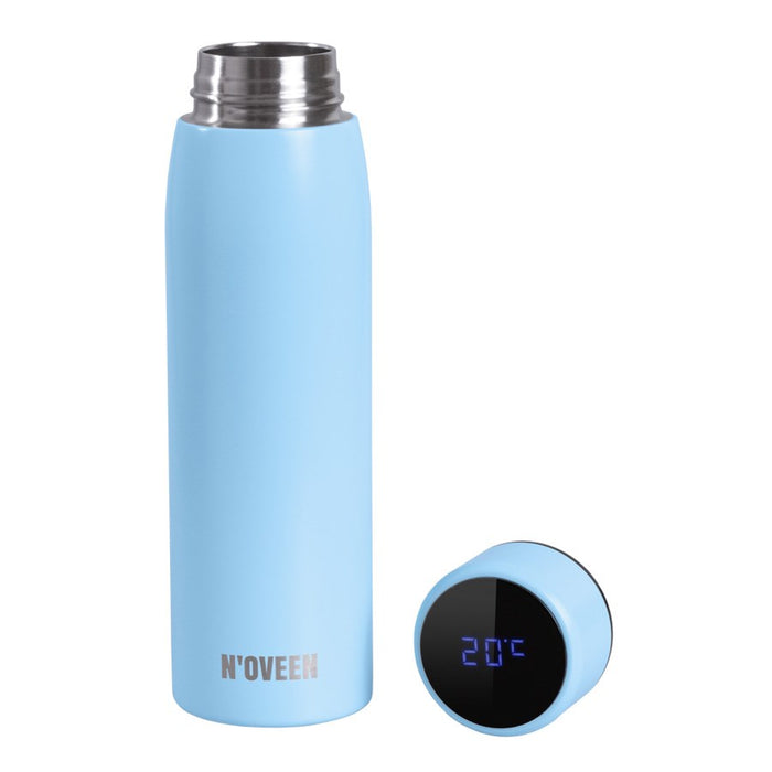 LED термо бутилка N'oveen TB2217 Light Blue Mat 380 ml Blue