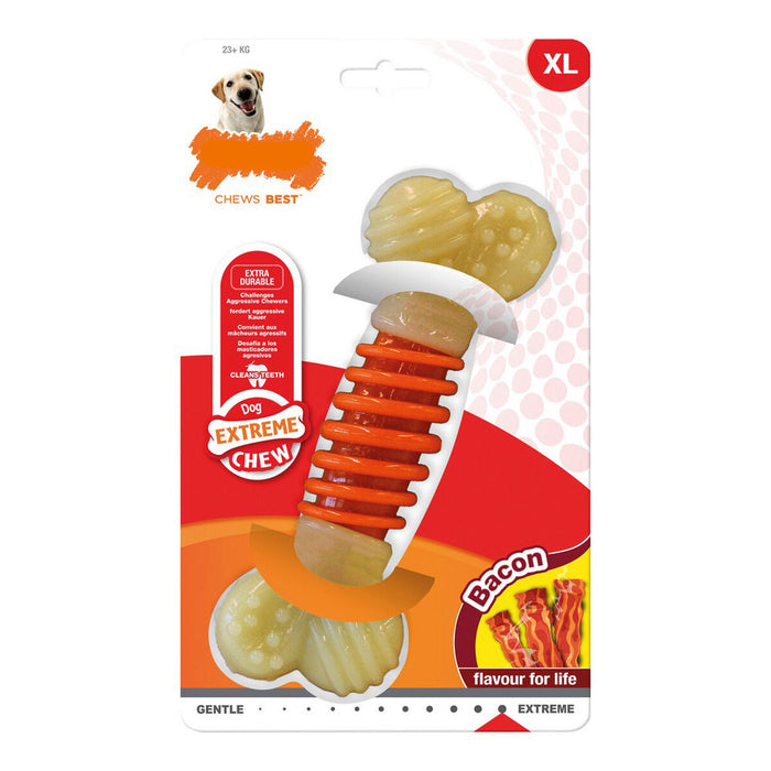 Гризалка за кучета Nylabone Extreme Chew Pro Action Bacon Размер L Найлон