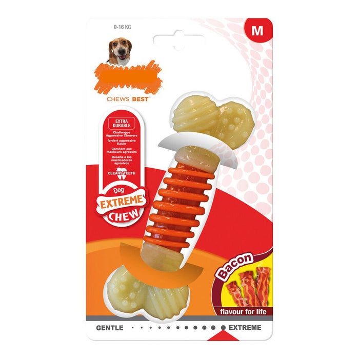 Гризалка за кучета Nylabone Extreme Chew Pro Action Bacon Размер М Найлон