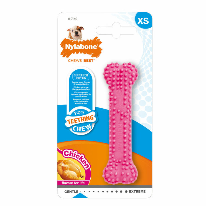 Гризалка за кучета Nylabone Birka Розов Пиле XS