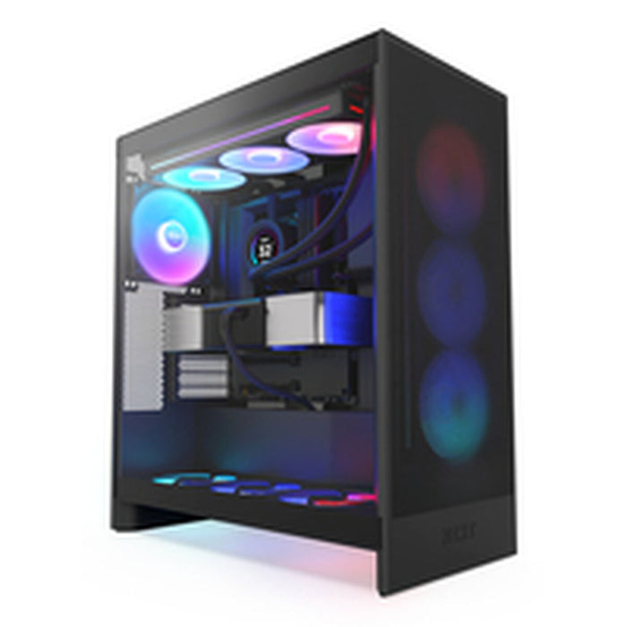 ATX полу-висока кутия NZXT H7 Flow RGB Midi Черен