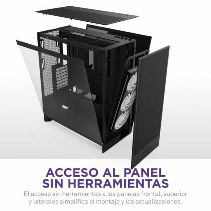 ATX полу-висока кутия NZXT H7 Flow RGB Midi Черен