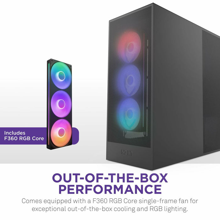 ATX полу-висока кутия NZXT H7 Flow RGB Midi Черен