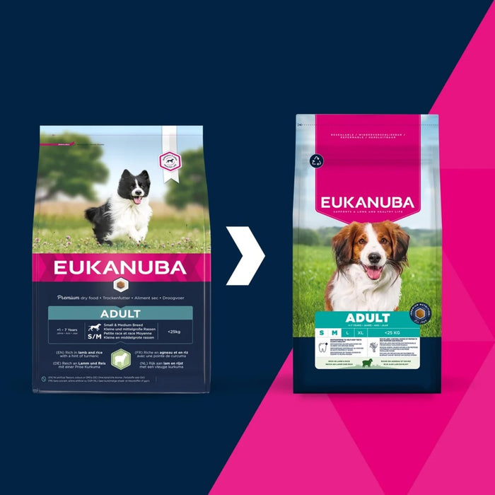 EUKANUBA Малки/средни породи агнешко и ориз 12 кг