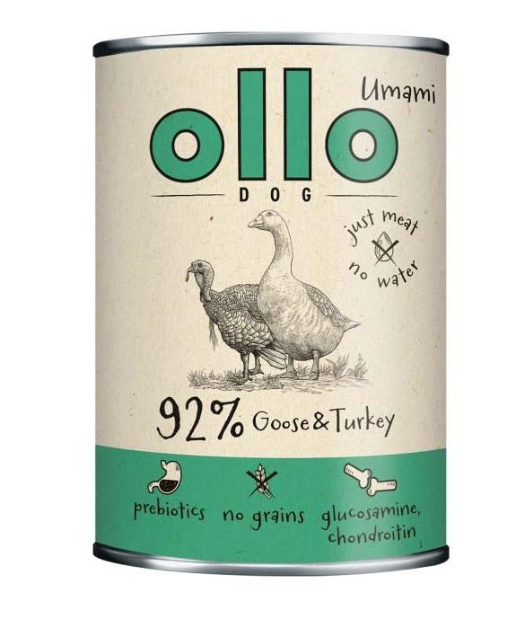 OLLO Umami Гъска и пуйка - мокра храна за кучета - 400гр