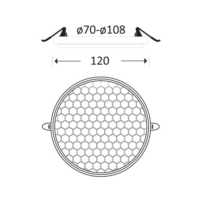LED ПАНЕЛ 18W РЕГУЛИРУЕМ КРЪГ OMNIA HIVE