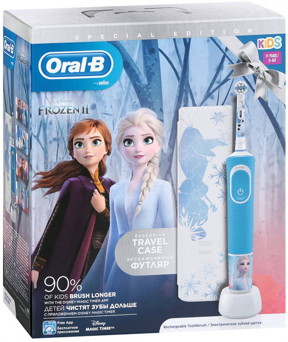 Електрическа четка за зъби Oral B Vitality D100 Frozen + Travel case