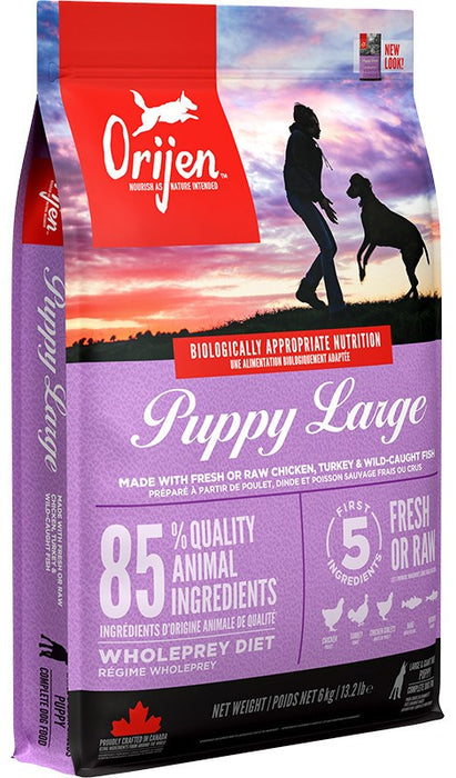 Orijen Puppy Large 6 кг Пиле, Риба, Турция