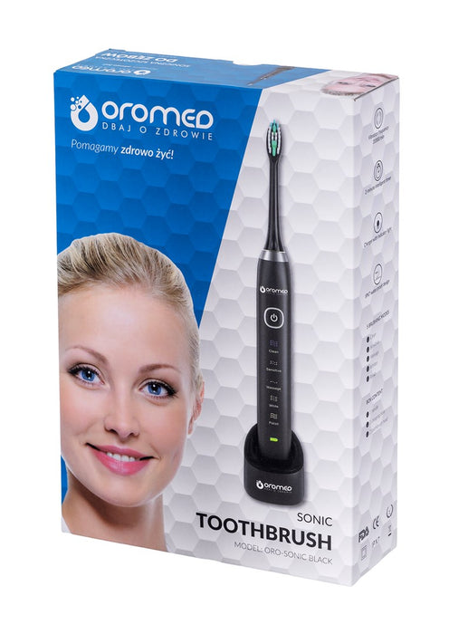 Електрическа четка за зъби Oromed ORO-SONIC BLACK Осцилираща четка за зъби за възрастни