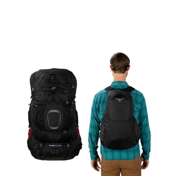 Osprey Aether Plus 85 Трекинг раница L/XL Черна